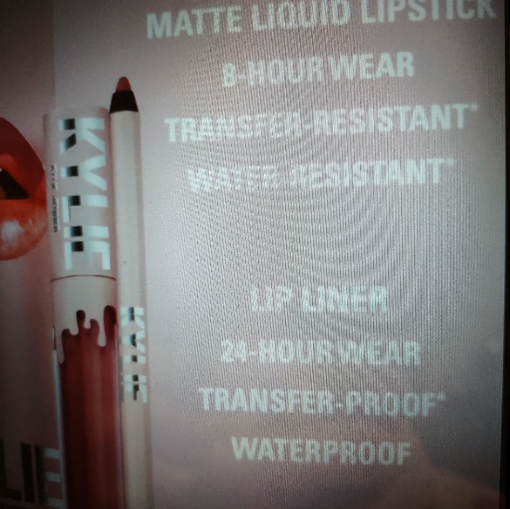 HP BNIB Kylie Cosmetics~ Kristen Matte Liquid Lipstick & Lip liner 500 - Picture 8 of 10